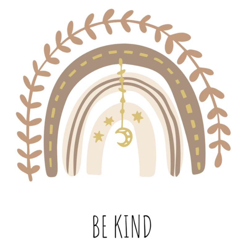 Rainbow boho vintage