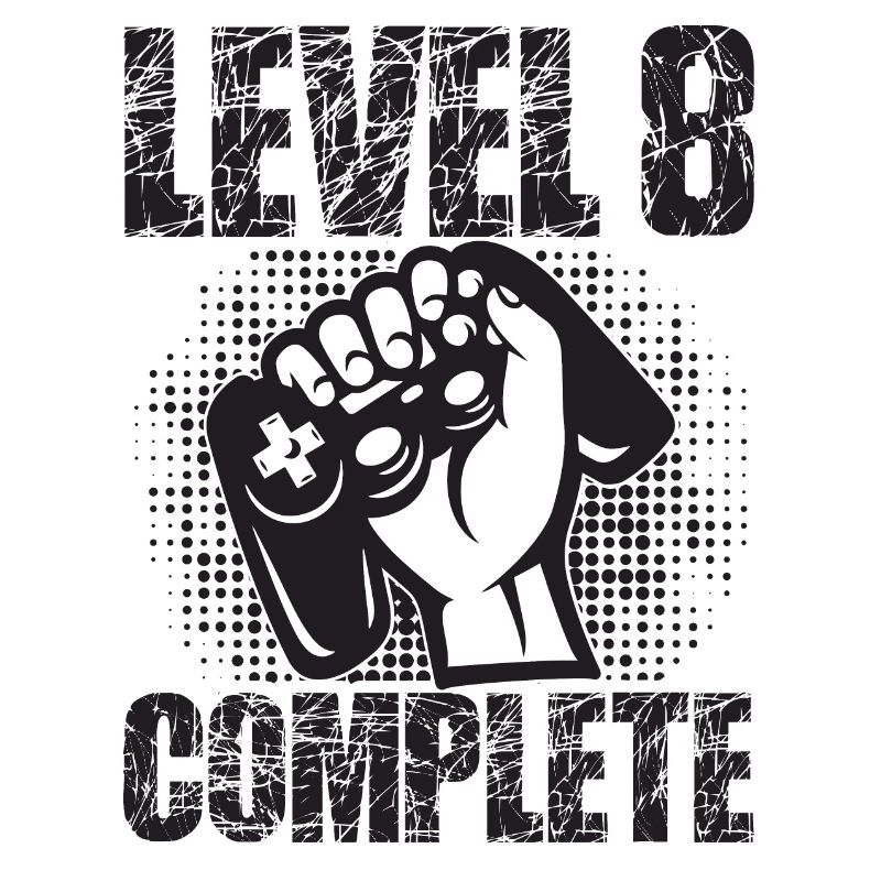 Level 8 Complete Birthday Gift 8 Years Gamer
