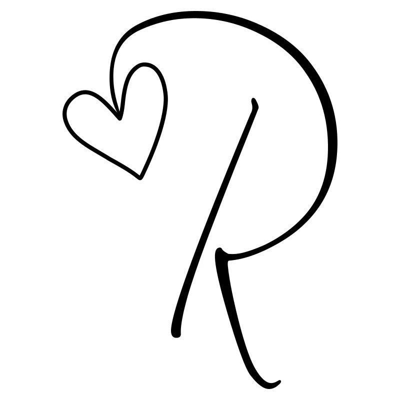 Letter R Letter R Calligraphy