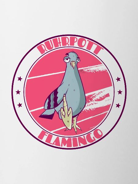 Ruhrpott flamingo middle finger