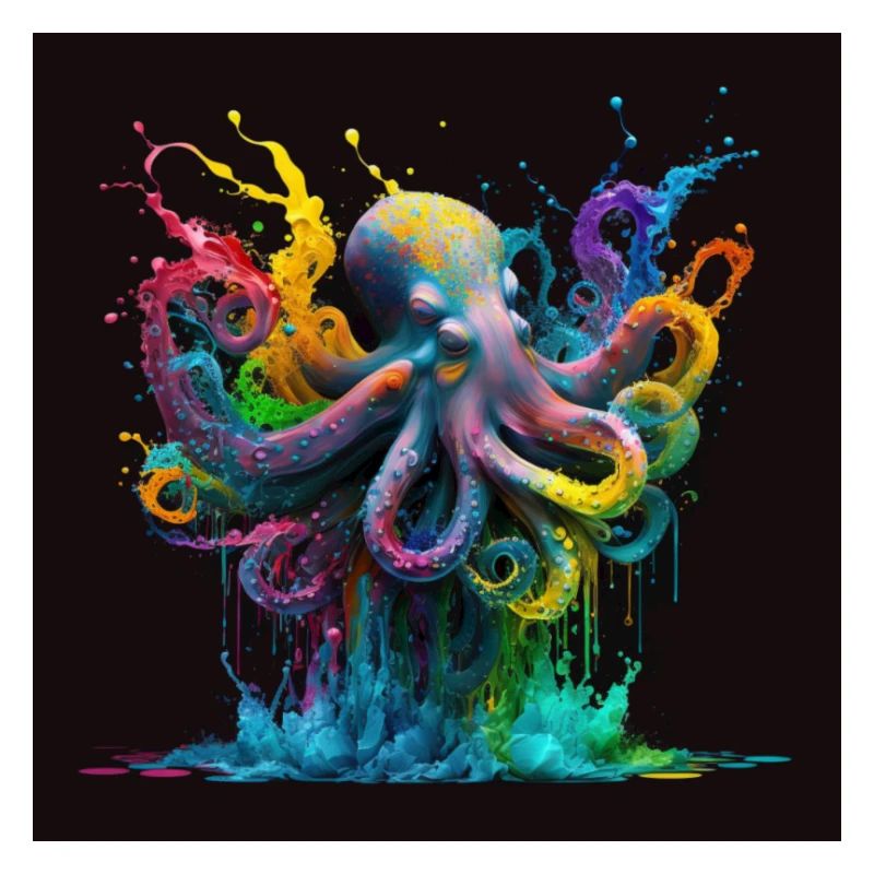Colored octopus / jellyfish, unique design