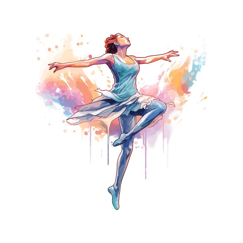 Élégante danseuse dansante dans