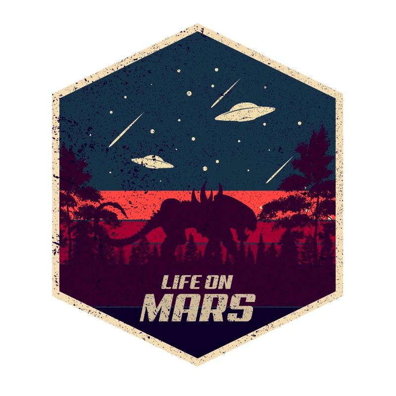 Mars Tiger Alien Pluto Planet UFO Espace extra-atmosphérique