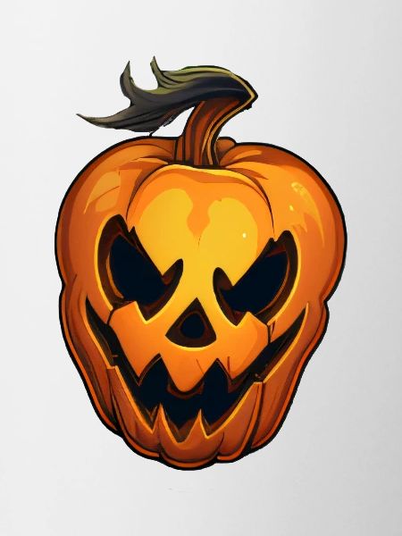 Evil Halloween Pumpkin