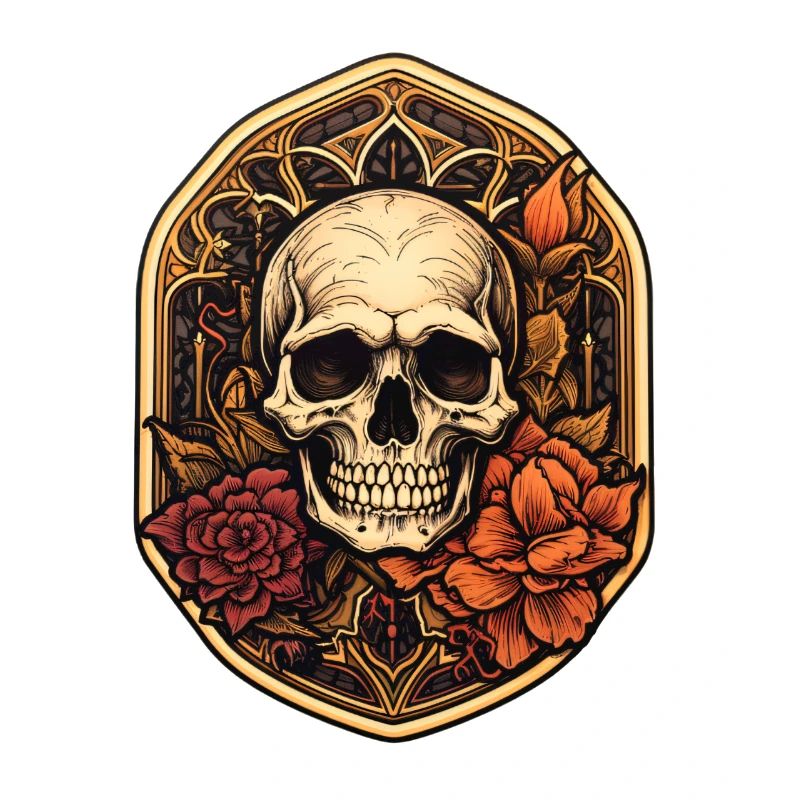 Totenschädel Gothic Halloween