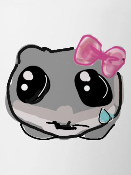 Hamster, illustration, drawing, sad hamster