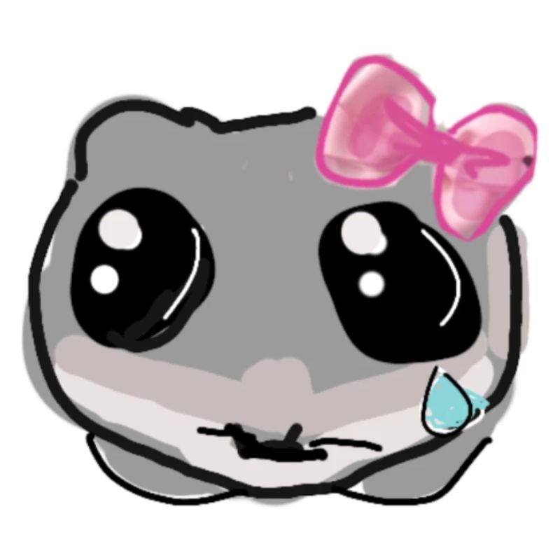 Hamster, illustration, dessin, hamster triste