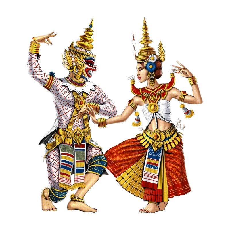 Danse khmère apsara cambodgienne