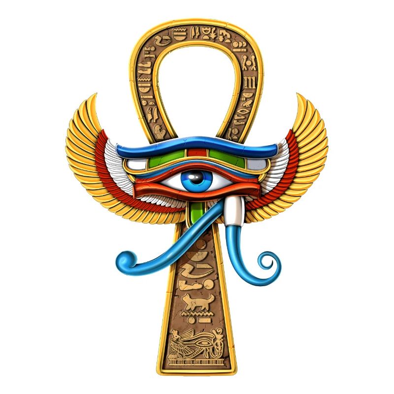 Oeil Egyptien D’Horus Ankh