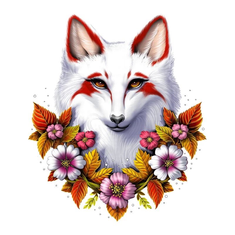 Renard Kitsune japonais