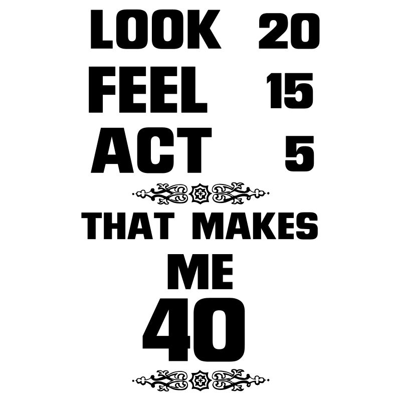 40 ANS YOUNG (SHIRT ANNIVERSAIRE !)