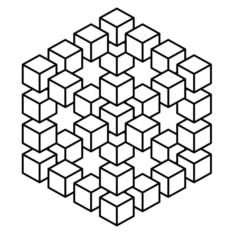 impossible figure Escher cube geometry fantasy