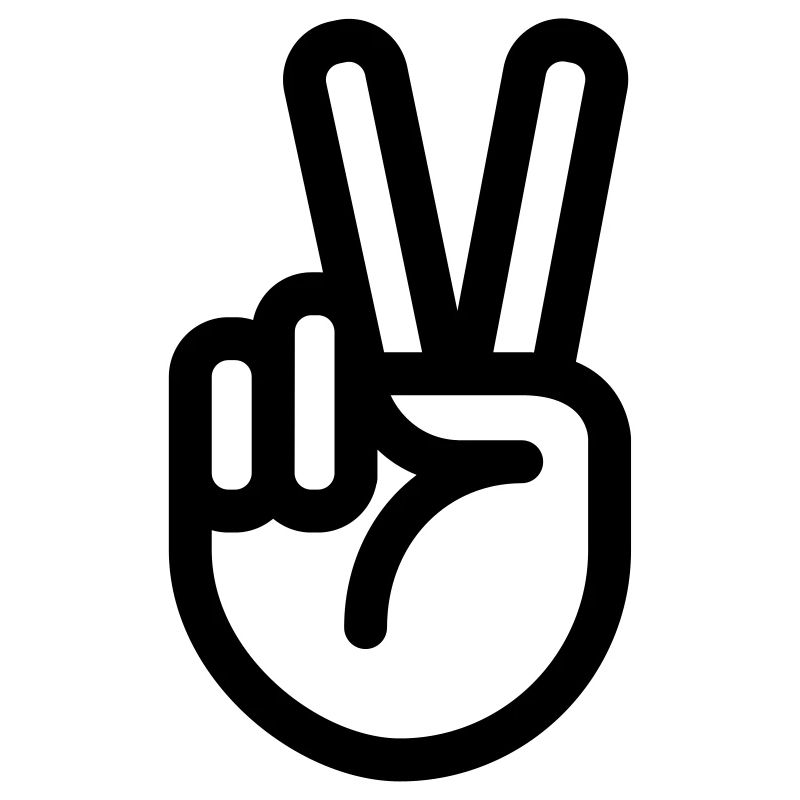 Finger - Geste de la main de la paix
