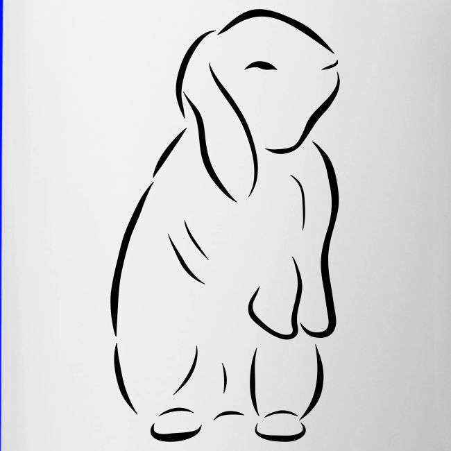 stehendes Häschen Hase Kaninchen Zwergkaninchen