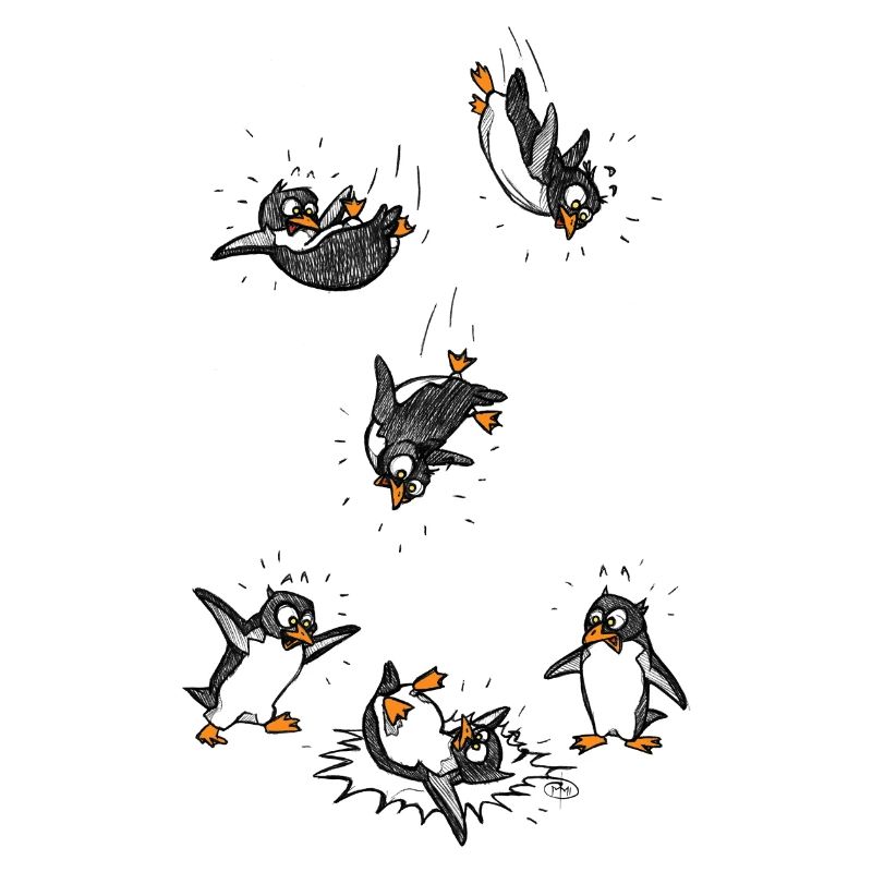 Penguins can not fly!