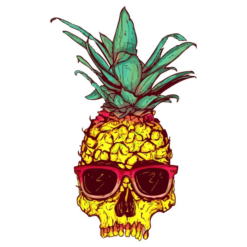 Ananas tête de mort