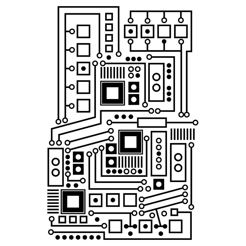 Platine Muster Technik Nerd