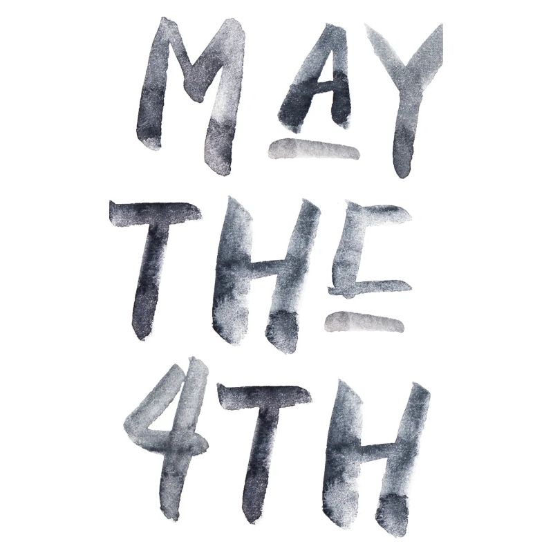 May the force 4th 4 Mai Tag Spruch