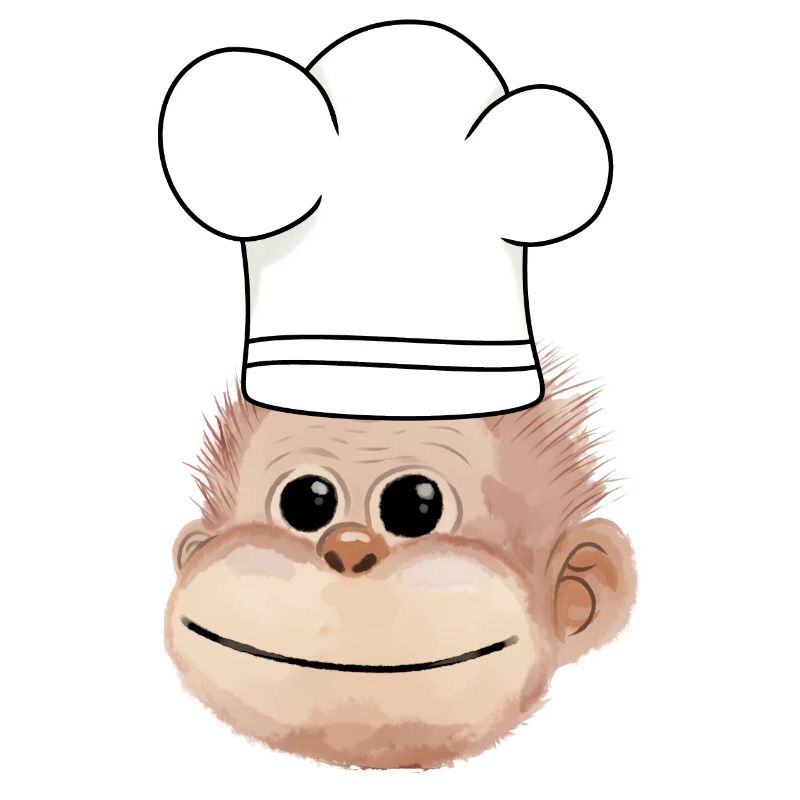 Monkey Chef Restaurant Chef Hobby Chef