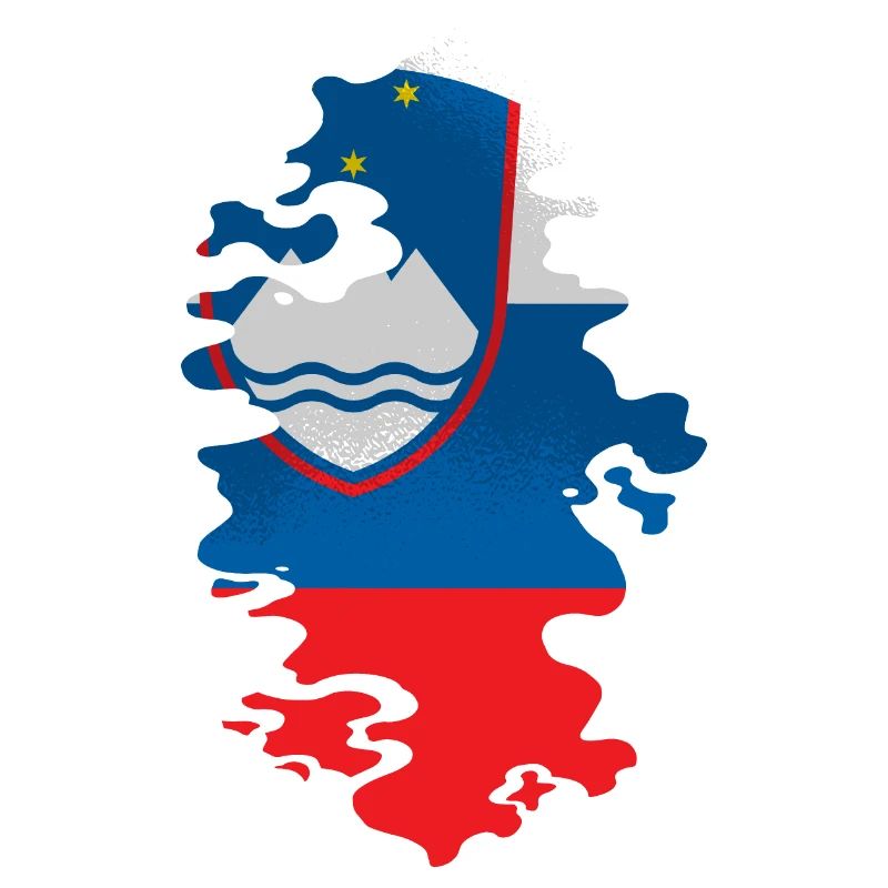 Slovénie Drapeau Balkan Drapeau Slovène Vintage