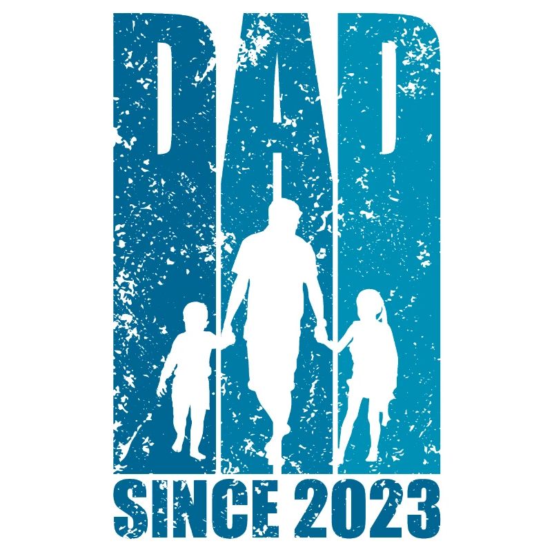 DAD SINCE 2023 PAPA 2 KINDER