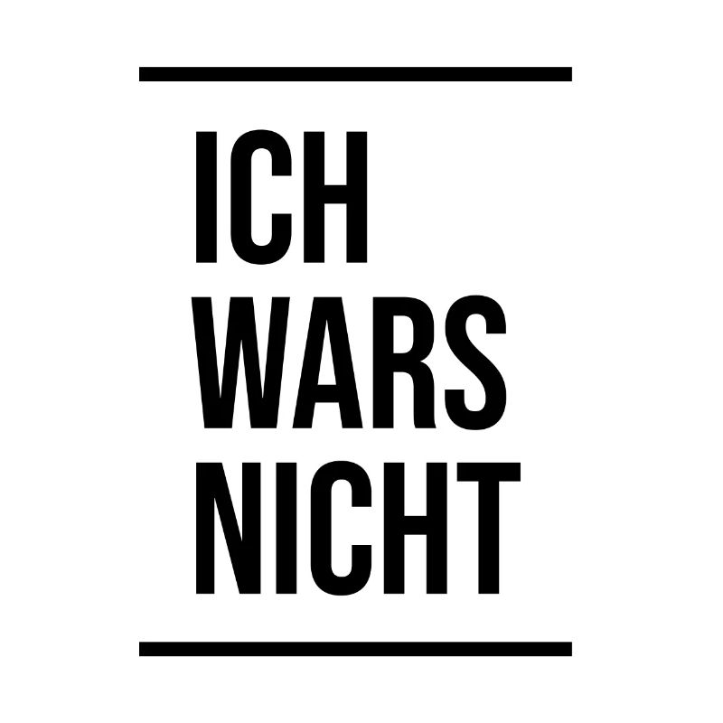 ICH WARS NICHT