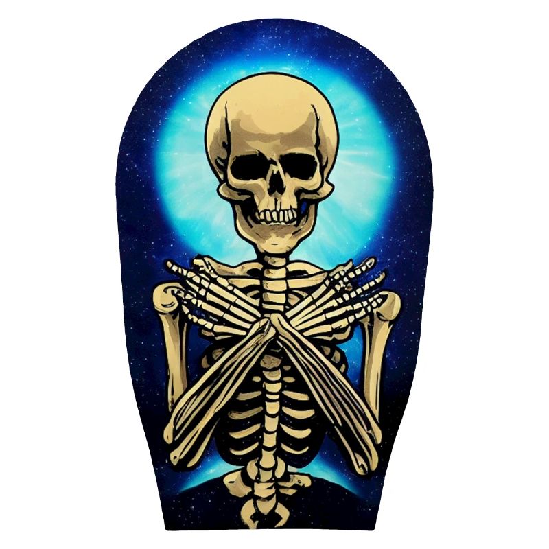 Skelettstil Acrylfarbe - Skateboard