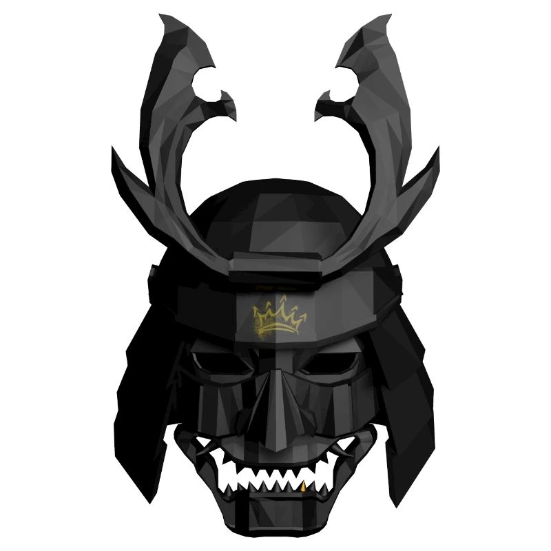 Geometric Samurai Helmet