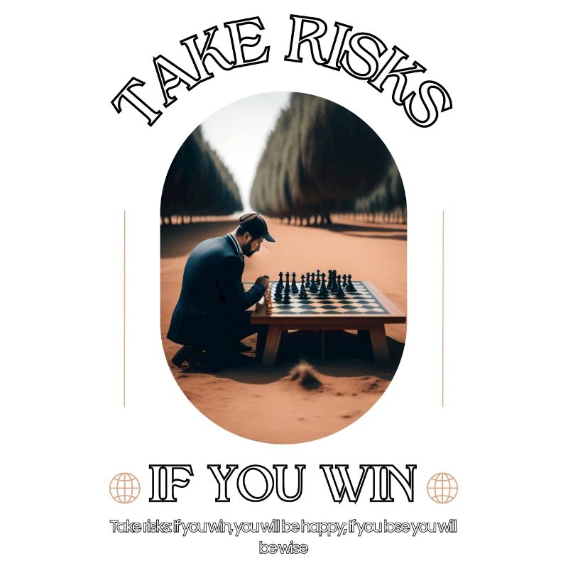 Take risks If you win you will be happy