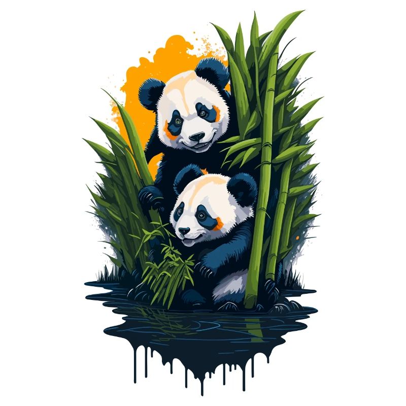 Cute pandas