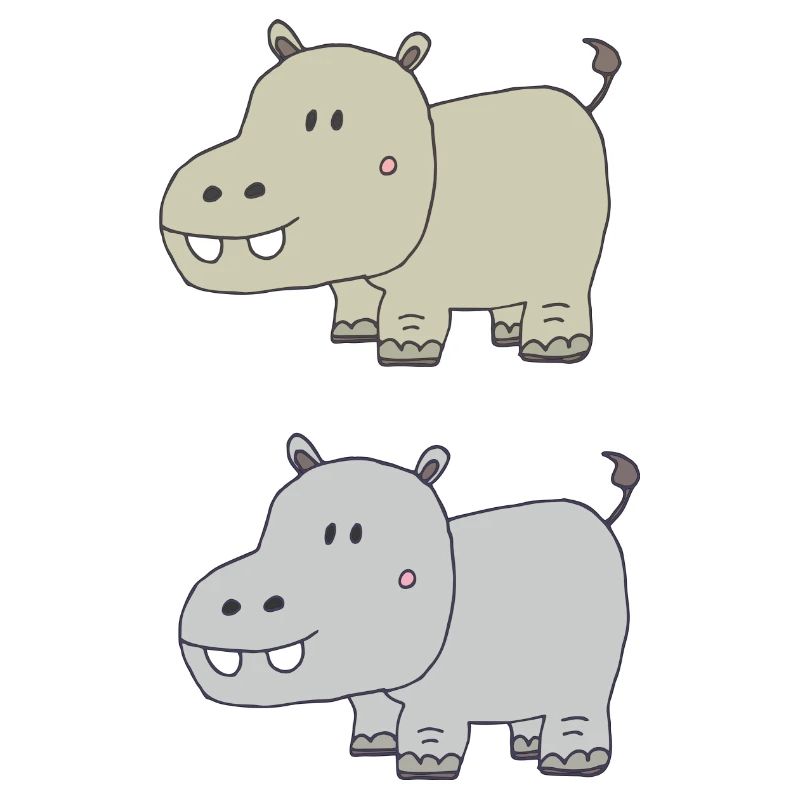 Hippopotames double