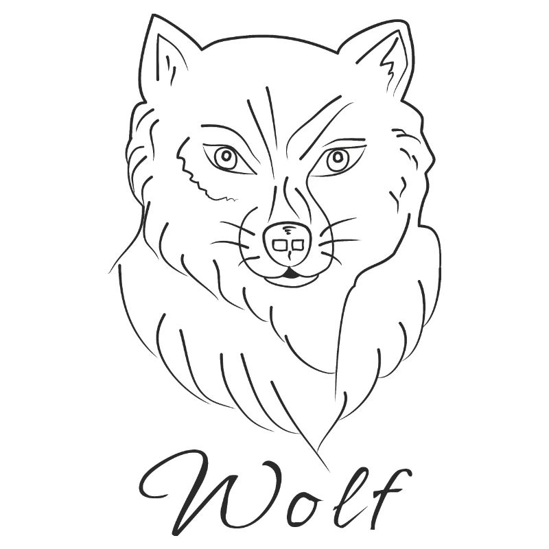 Visage de loup