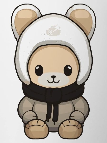 Hase Winter Comic Niedlich