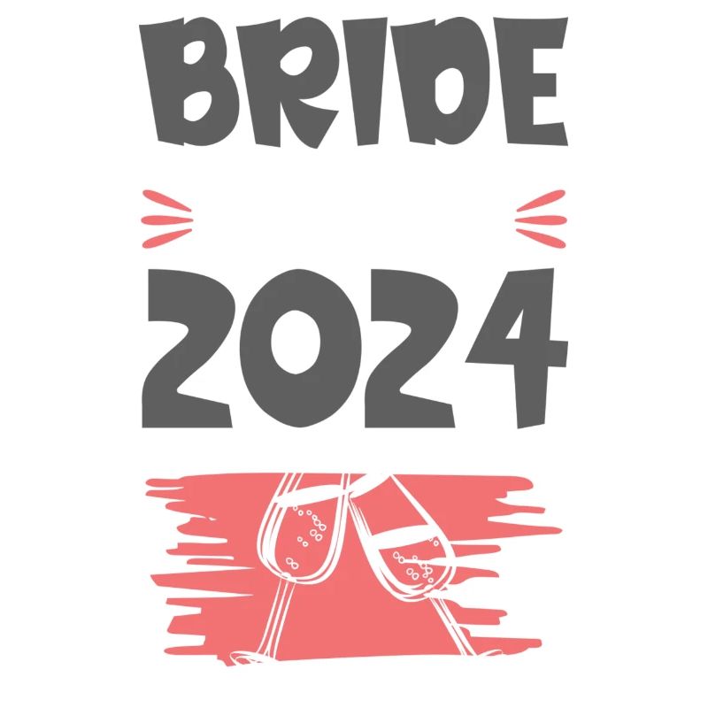 Bride Squad 2024 Team Wein Glas