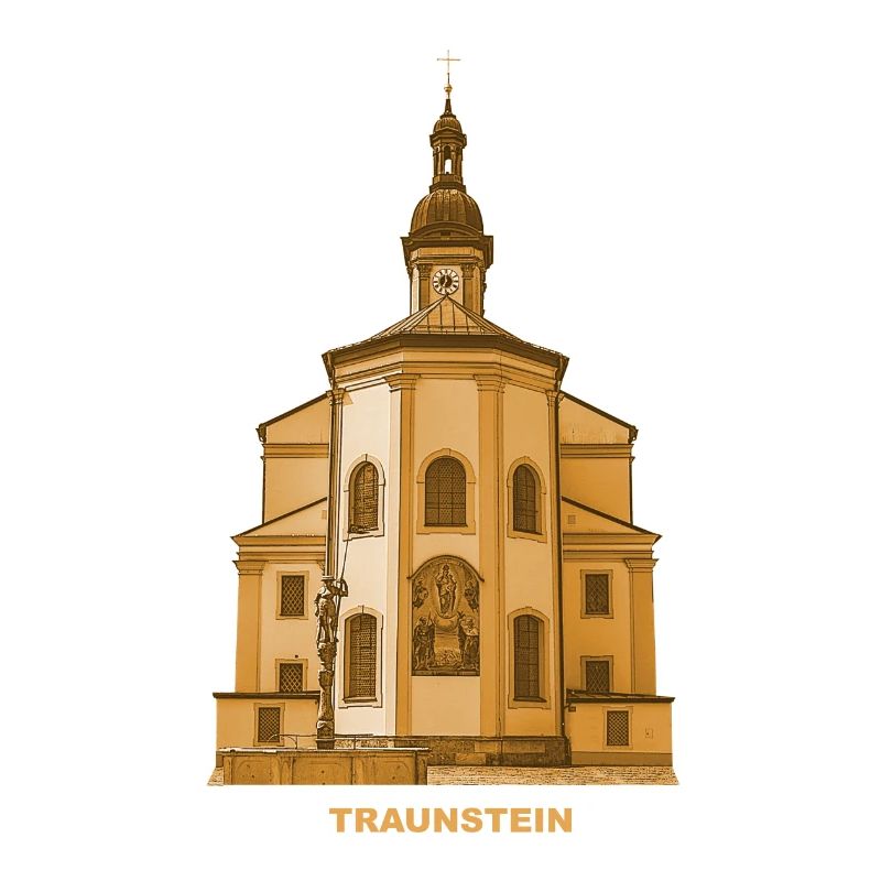 Traunstein Stadtpfarrkirche Chiemgau Oberbayern