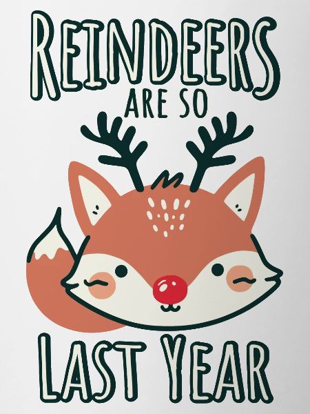 Fox Christmas Fun Saying