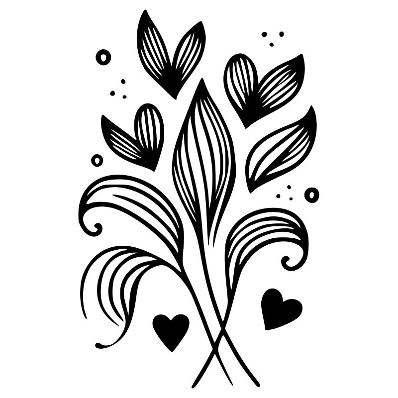 Coeurs de branche de brindille