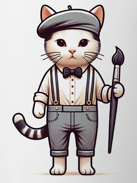 Artiste de chat mignon