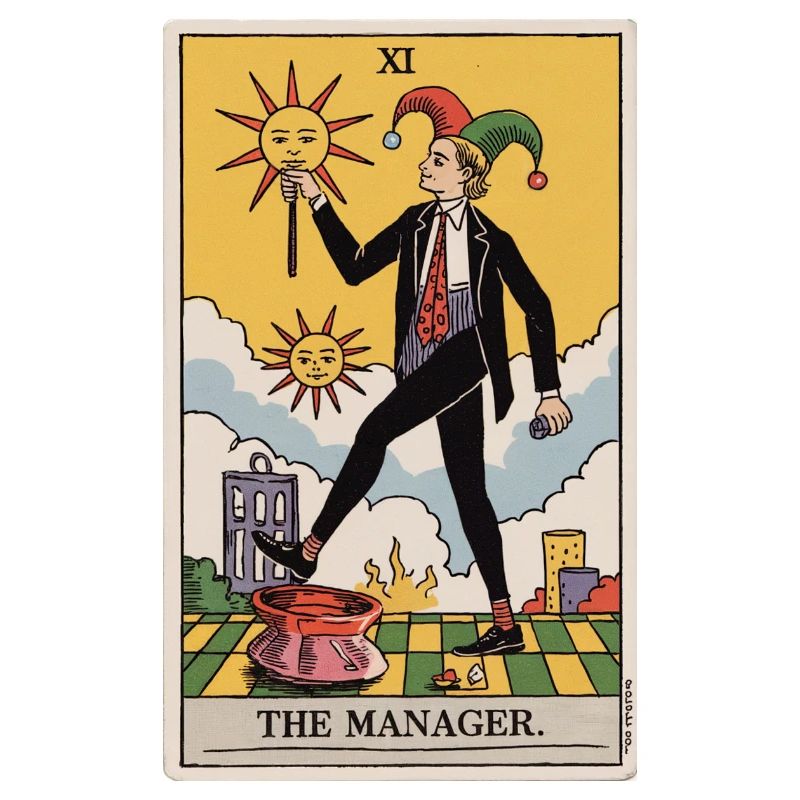 Der Manager Lustiges Tarotkarten-Design