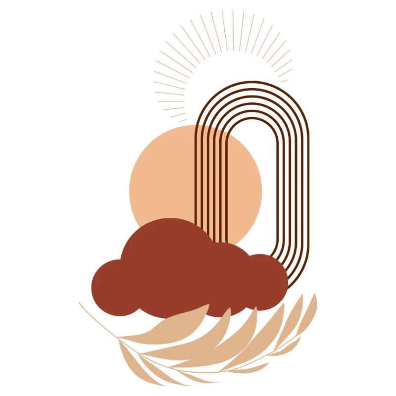 Solar circle over cloud arch