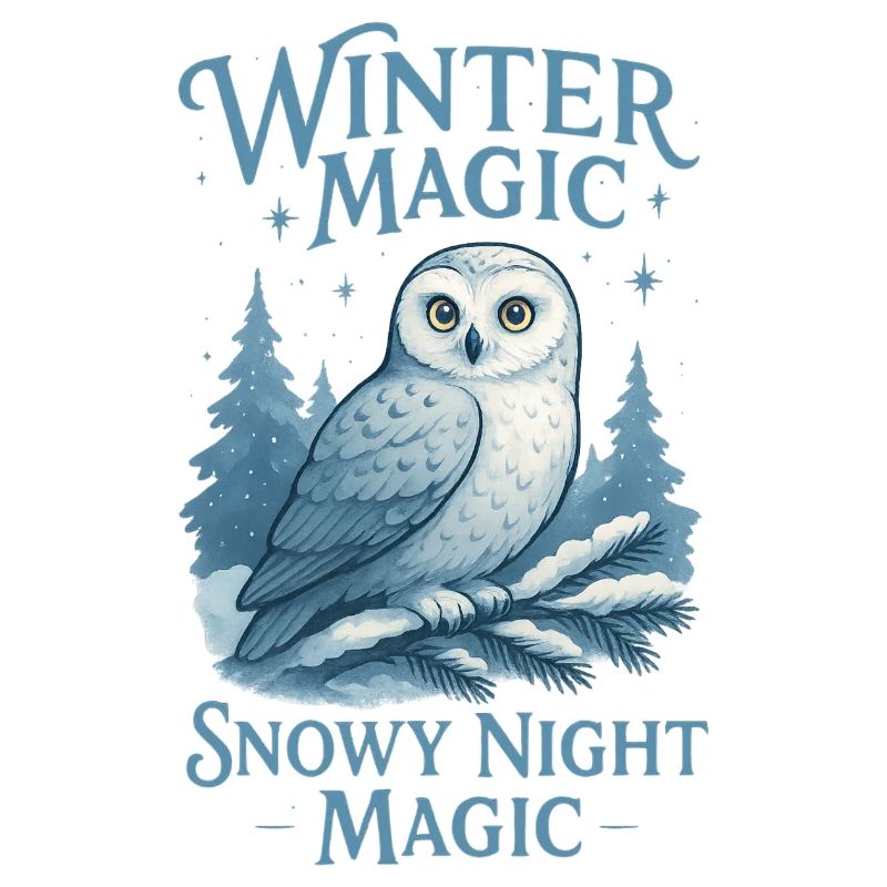 Winter Owl – Snowy Night Magic