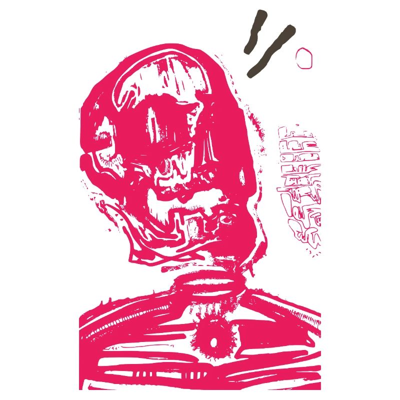 Romantischer Schädel