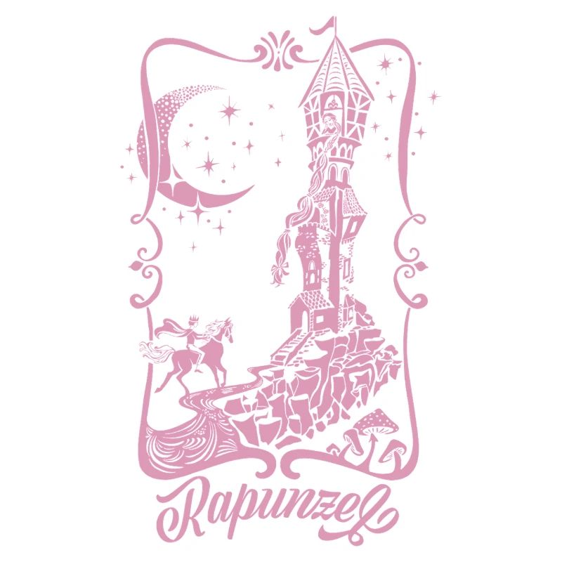 Tour Raiponce Silhouette Rose