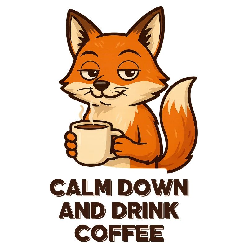 Café Fox Chill Mode Espresso Design Animaux