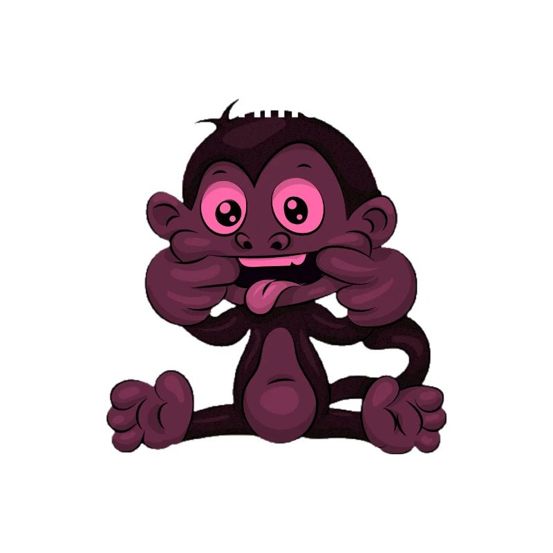 Dessin animé Singe Temps de jeu