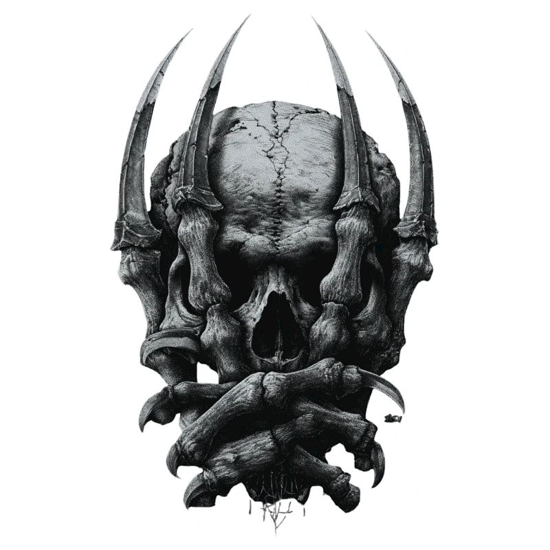 Dark Gothic Skull