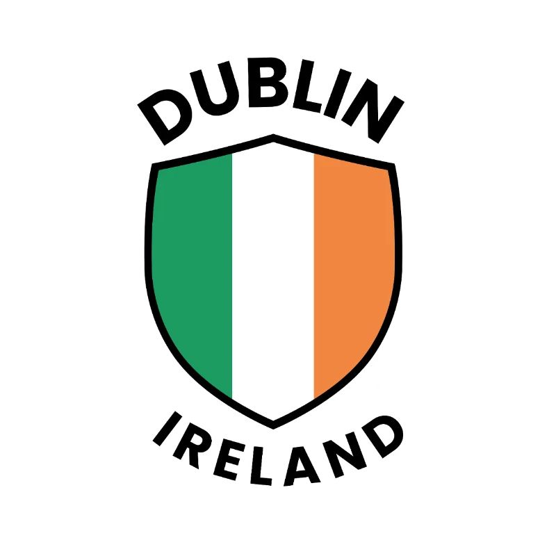 Bouclier de Dublin : couleurs irlandaises