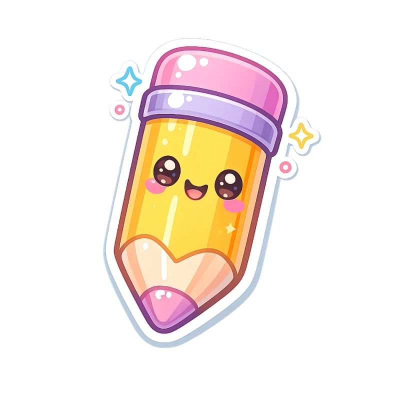 Kawaii Pencil Gloss Design