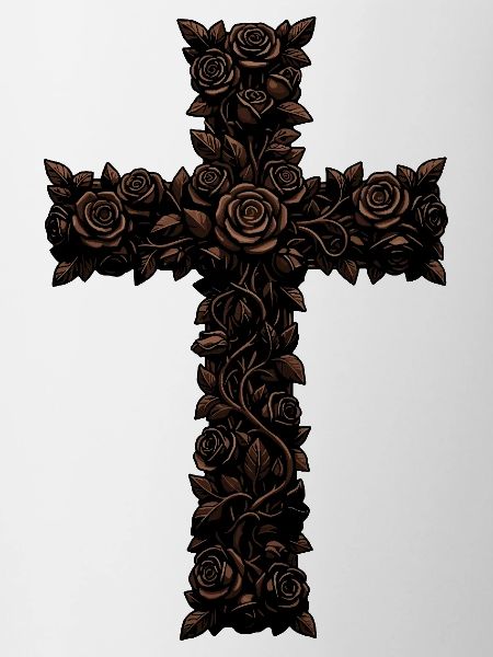 Brown Rosicrucian on Black