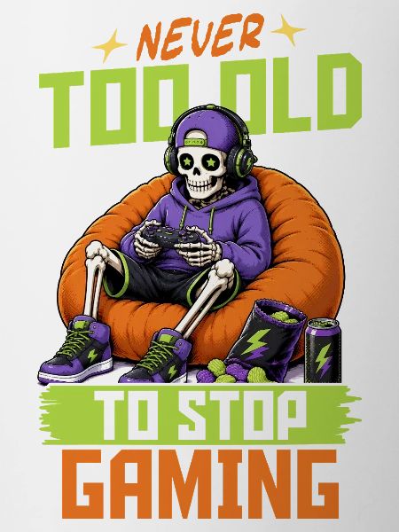Skeleton Gamer Gaming Halloween